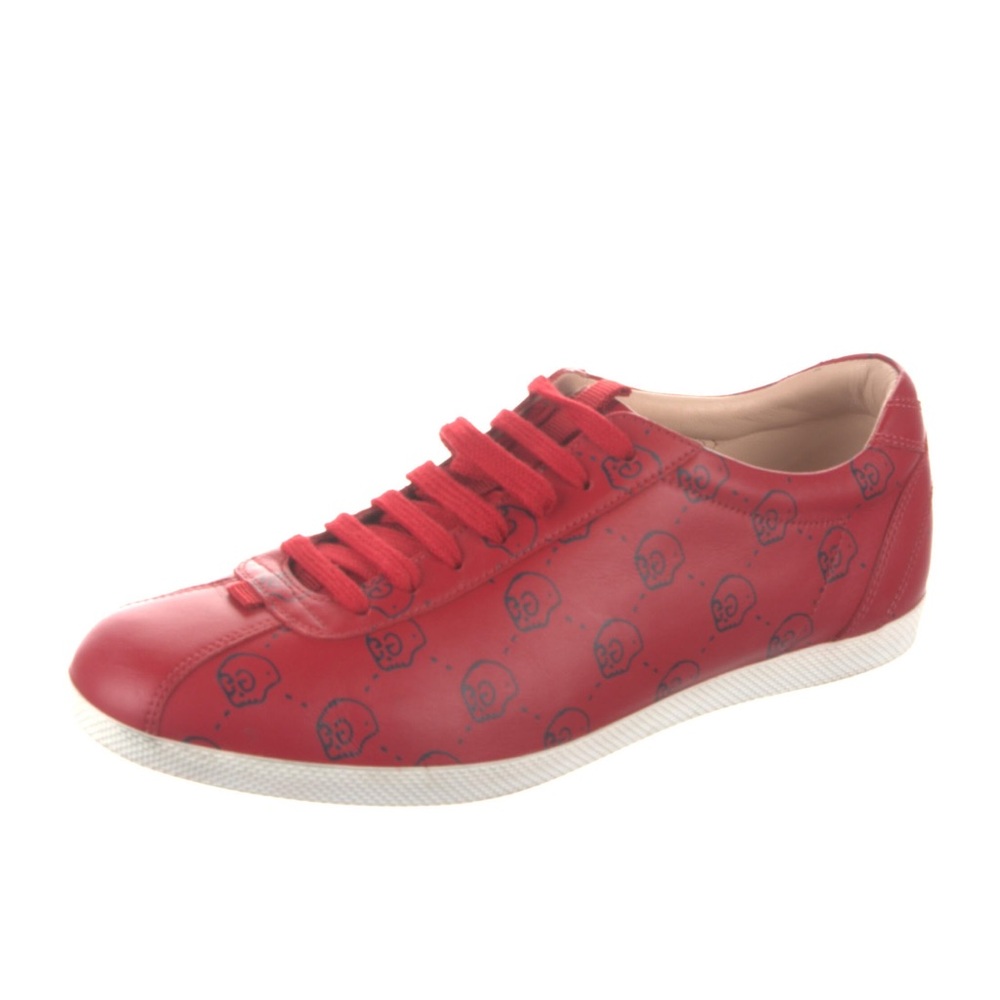 Gucci Leather Printed Sneakers